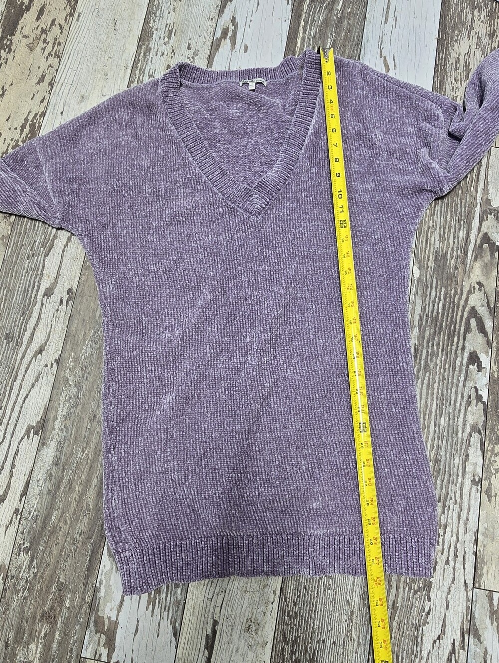 Charlotte. Russe Women's Lavender V-neck Tunic Sweater Size Small - Picture 7 of 8